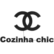 Matriz de Bordado Chanel cozinha chic 